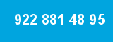922 881 48 95 922 881 48 95